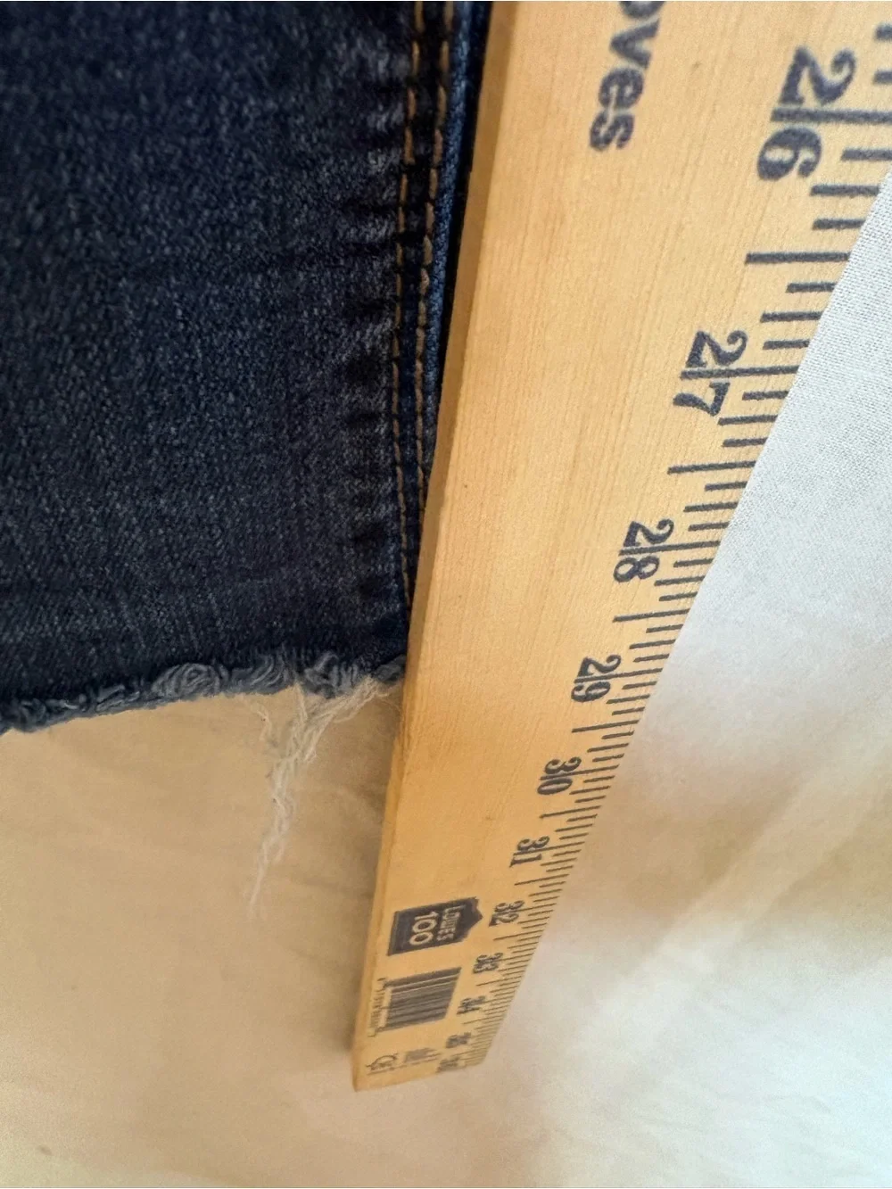 Indigo Rein Distressed Ankle Skinny Jeans Juniors 7 Medium Wash Raw Hem